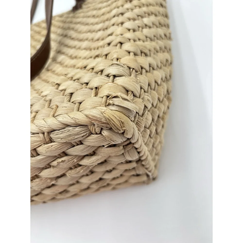 Modani Woven Straw Tote Bag Beach Resort Vacation Shopper‎ Natural Large